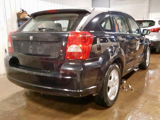 1B3HB28B27D403027 - 2007 DODGE CALIBER BLACK photo 4