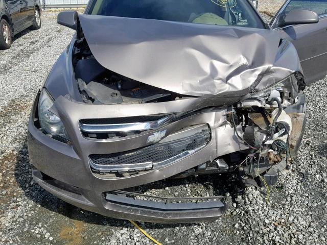 1G1ZC5EU0BF131896 - 2011 CHEVROLET MALIBU 1LT ნაცრისფერი ფოტო 7