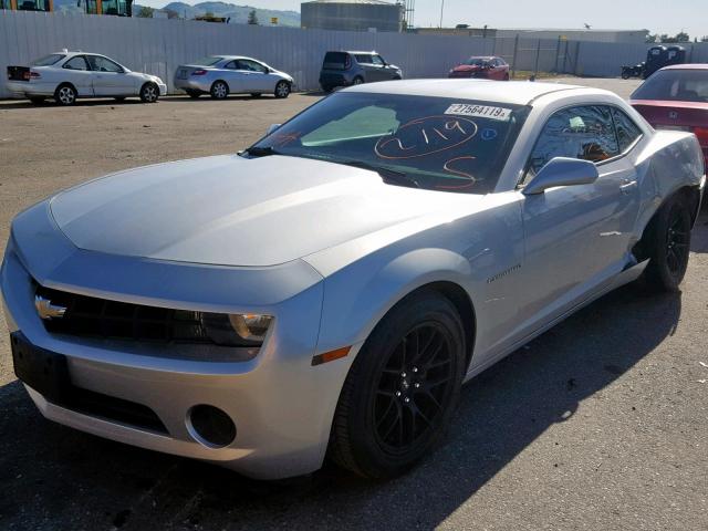 2G1FA1ED2B9158401 - 2011 CHEVROLET CAMARO LS SILVER photo 2