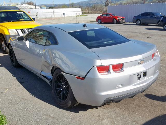 2G1FA1ED2B9158401 - 2011 CHEVROLET CAMARO LS SILVER photo 3