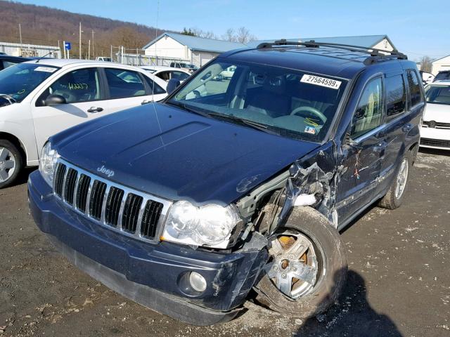 1J8HR58287C701706 - 2007 JEEP GRAND CHER BLUE photo 2