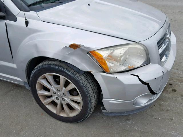 1B3CB5HA9BD214693 - 2011 DODGE CALIBER HE SILVER photo 9