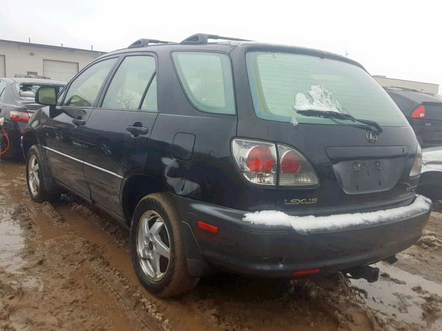 JTJHF10U020260781 - 2002 LEXUS RX 300 BLACK photo 3