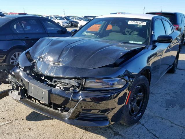 2C3CDXAG7GH276658 - 2016 DODGE CHARGER PO BLACK photo 2