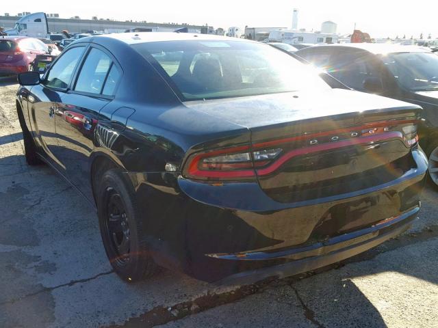 2C3CDXAG7GH276658 - 2016 DODGE CHARGER PO BLACK photo 3