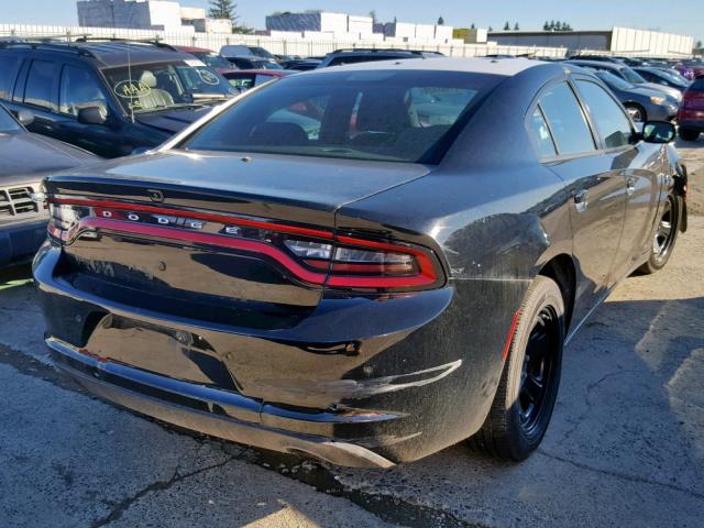 2C3CDXAG7GH276658 - 2016 DODGE CHARGER PO BLACK photo 4