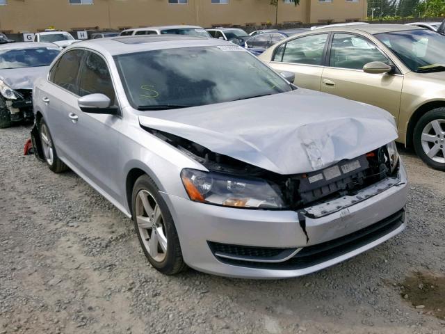 1VWBP7A36DC058007 - 2013 VOLKSWAGEN PASSAT SE SILVER photo 1