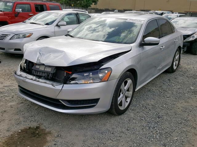 1VWBP7A36DC058007 - 2013 VOLKSWAGEN PASSAT SE SILVER photo 2