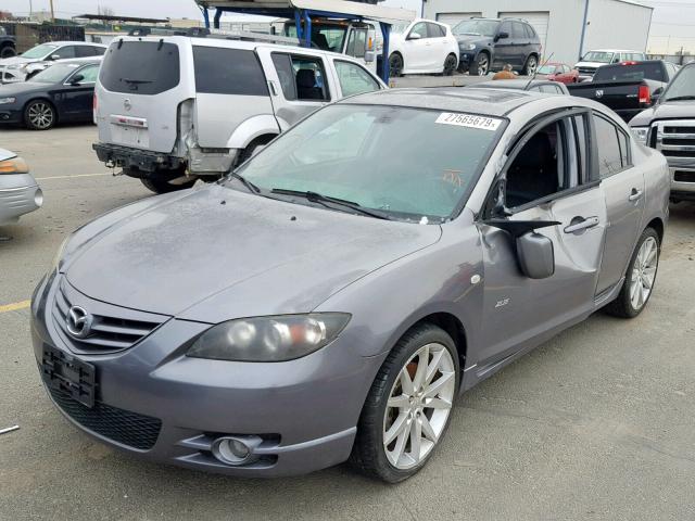 JM1BK323X61509690 - 2006 MAZDA 3 S GRAY photo 2