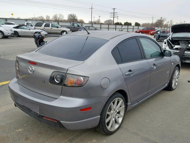 JM1BK323X61509690 - 2006 MAZDA 3 S GRAY photo 4