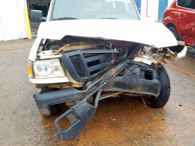 1FTYR10D97PA87528 - 2007 FORD RANGER WHITE photo 9