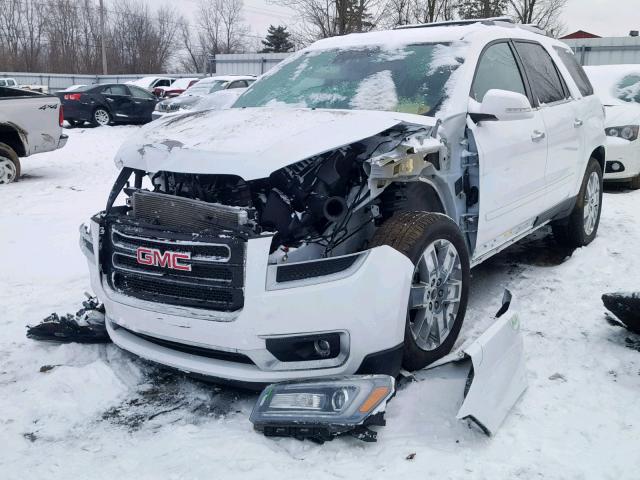 1GKKVSKD8HJ191554 - 2017 GMC ACADIA LIM WHITE photo 2