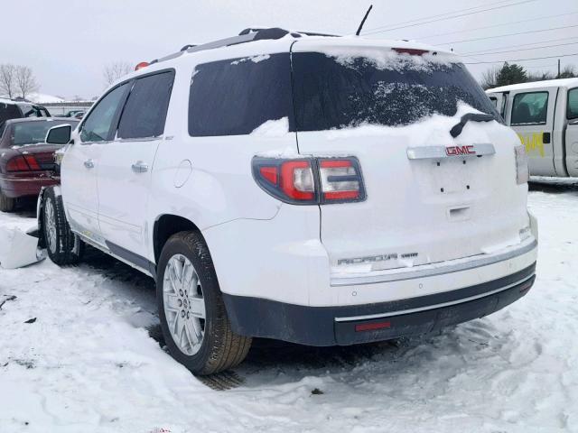 1GKKVSKD8HJ191554 - 2017 GMC ACADIA LIM WHITE photo 3