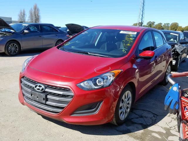 KMHD35LH9GU284069 - 2016 HYUNDAI ELANTRA GT RED photo 2