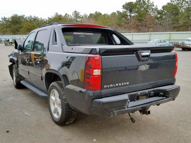 3GNTKFE76DG337264 - 2013 CHEVROLET AVALANCHE BLACK photo 3