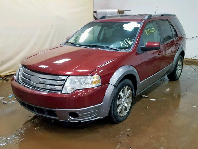 1FMDK02W18GA39014 - 2008 FORD TAURUS X S BURGUNDY photo 2