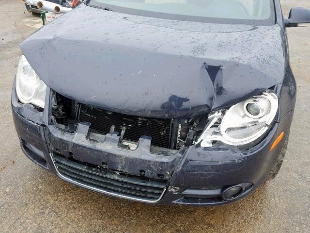 WVWFA71F27V004910 - 2007 VOLKSWAGEN EOS 2.0T L BLUE photo 9