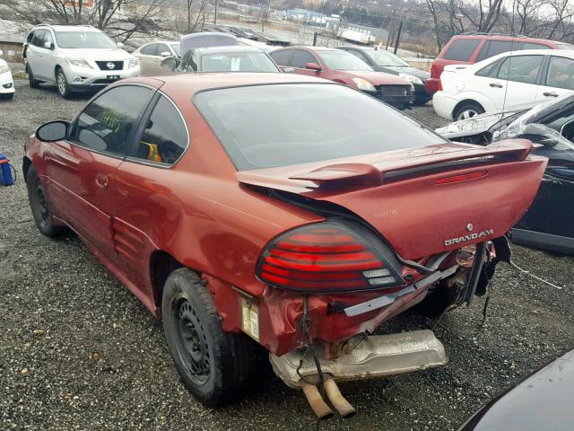 1G2NE12F12C259892 - 2002 PONTIAC GRAND AM S BURGUNDY photo 3