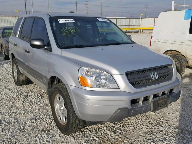 2HKYF18183H566676 - 2003 HONDA PILOT LX SILVER photo 1