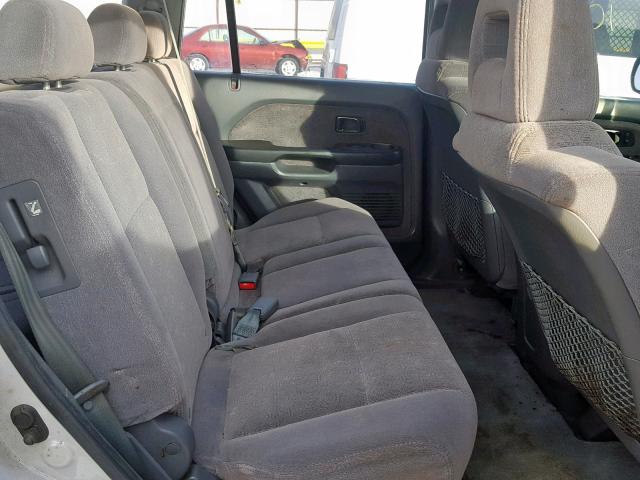 2HKYF18183H566676 - 2003 HONDA PILOT LX SILVER photo 6