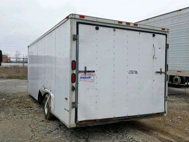 5N6200J2551004075 - 2005 AMHA TRAILER WHITE photo 3