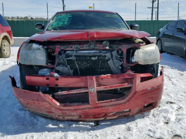 2D4FV47T17H701948 - 2007 DODGE MAGNUM SE RED photo 9