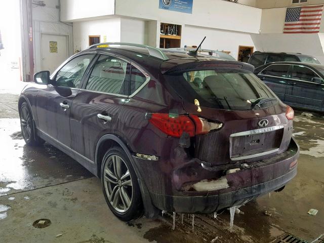 JN1AJ0HR3BM854872 - 2011 INFINITI EX35 BASE Tünd qırmızı foto 3