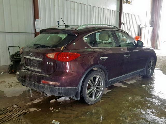 JN1AJ0HR3BM854872 - 2011 INFINITI EX35 BASE Tünd qırmızı foto 4