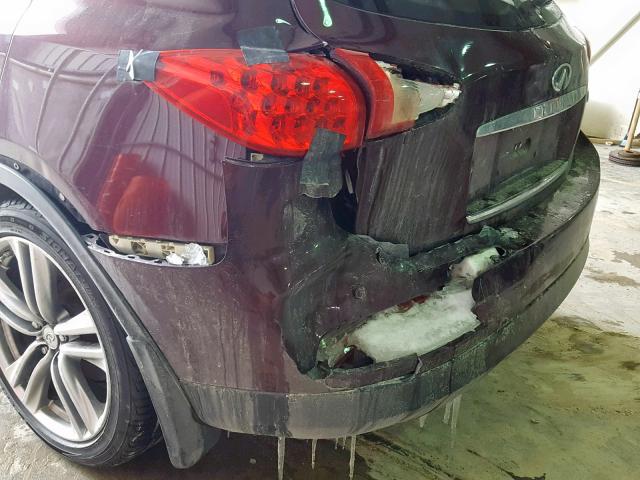 JN1AJ0HR3BM854872 - 2011 INFINITI EX35 BASE Tünd qırmızı foto 9