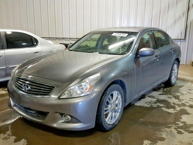 JN1CV6AR0AM453885 - 2010 INFINITI G37 GRAY photo 2