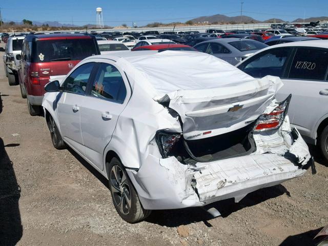 1G1JF5SB9H4139300 - 2017 CHEVROLET SONIC PREM WHITE photo 3