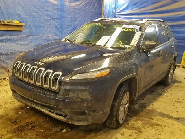 1C4PJMCB3FW767931 - 2015 JEEP CHEROKEE L BLUE photo 2