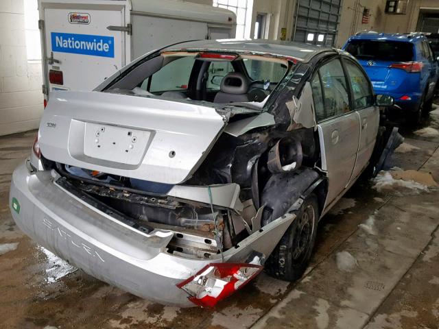 1G8AJ52F83Z117884 - 2003 SATURN ION LEVEL SILVER photo 4