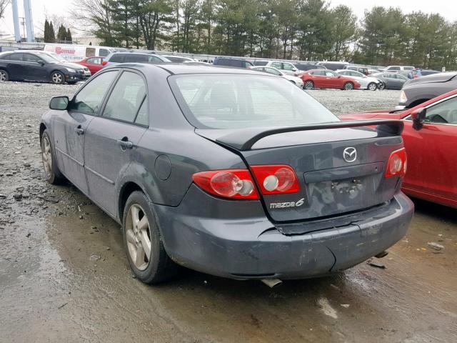 1YVFP80D635M01318 - 2003 MAZDA 6 S GRAY photo 3