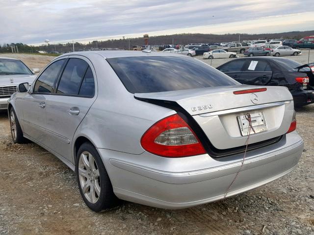 WDBUF56X97B108440 - 2007 MERCEDES-BENZ E 350 SILVER photo 3