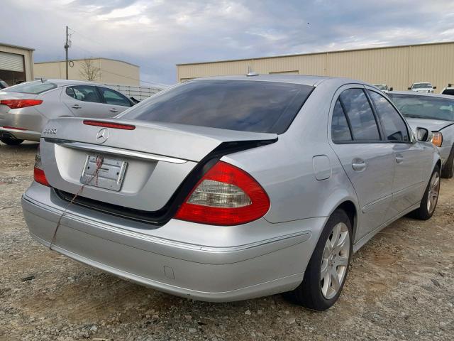 WDBUF56X97B108440 - 2007 MERCEDES-BENZ E 350 SILVER photo 4