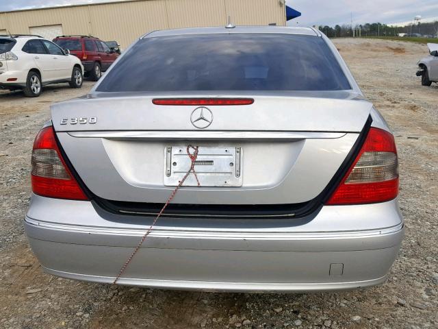 WDBUF56X97B108440 - 2007 MERCEDES-BENZ E 350 SILVER photo 9