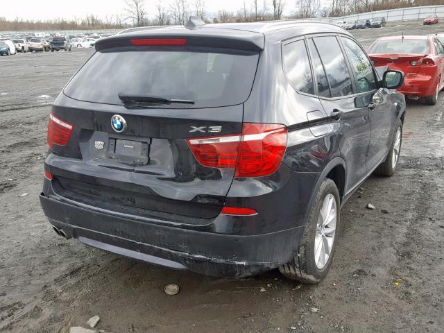 5UXWX9C54E0D43923 - 2014 BMW X3 XDRIVE2 BLACK photo 4