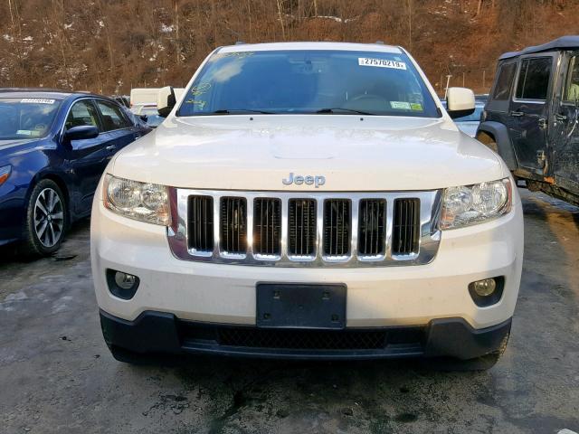 1C4RJFAGXCC250805 - 2012 JEEP GRAND CHER WHITE photo 9