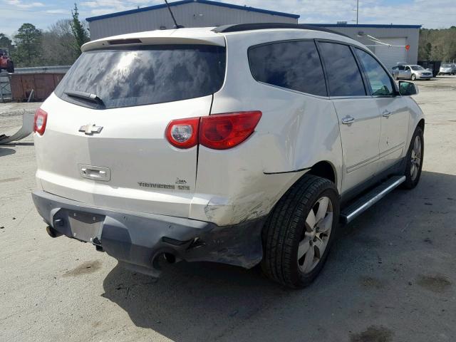 1GNKRLED5CJ177113 - 2012 CHEVROLET TRAVERSE L WHITE photo 4