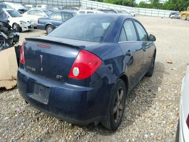 1G2ZH57N994161312 - 2009 PONTIAC G6 GT BLUE photo 4