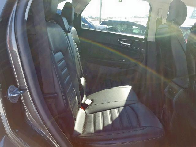 2FMTK4J84FBC23650 - 2015 FORD EDGE SEL GRAY photo 6