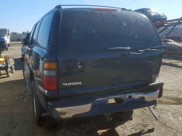 1GKEK13T74R273499 - 2004 GMC YUKON BLACK photo 3