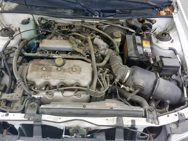 3FAFP15P7XR185634 - 1999 FORD ESCORT SE WHITE photo 7