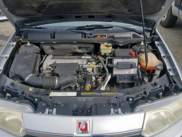 1G8AK52F93Z138210 - 2003 SATURN ION LEVEL SILVER photo 7