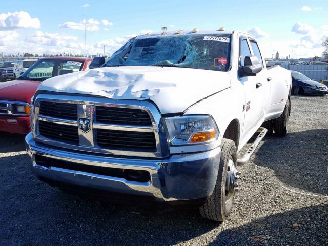 3D73Y4CL3AG194612 - 2010 DODGE RAM 3500 WHITE photo 2