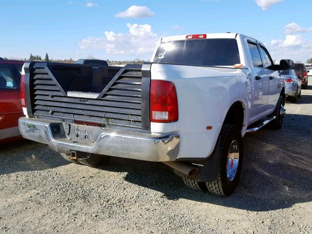 3D73Y4CL3AG194612 - 2010 DODGE RAM 3500 WHITE photo 4