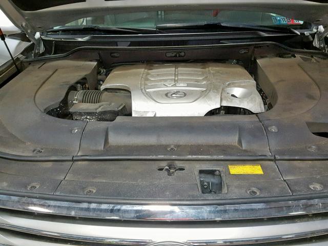 JTJHY00W294021063 - 2009 LEXUS LX 570 SILVER photo 7