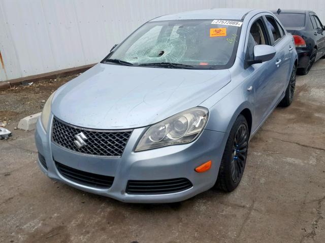 JS2RF9A36B6111211 - 2011 SUZUKI KIZASHI SE BLUE photo 2