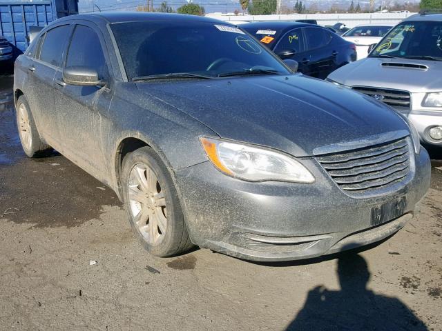 1C3CCBAB4DN715277 - 2013 CHRYSLER 200 LX GRAY photo 1